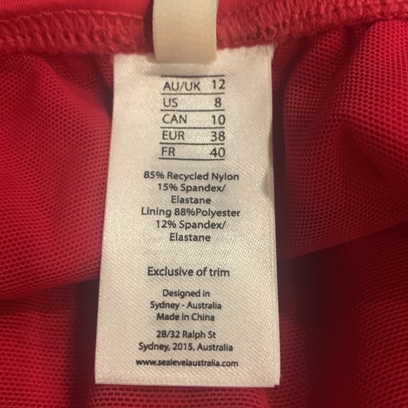 NWOT Sea Level Keyhole Halter One-Piece Swimsuit Size 8 - Picture 10 of 11